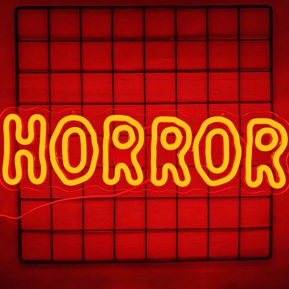 HORROR Neon Sign Night Light Room Wall Decoration